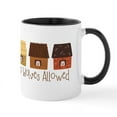 thumbnail image 1 of CafePress - No Wolves Allowed Mugs - 11 oz Ceramic Mug - Novelty Coffee Tea Cup, 1 of 6