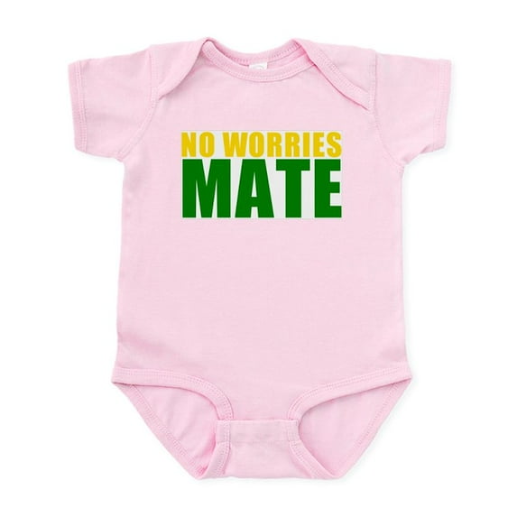 CafePress - No Worries Mate Infant Bodysuit - Baby Light Bodysuit, Size Newborn - 24 Months
