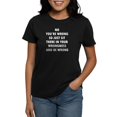 thumbnail image 1 of CafePress - No Wrongness Women's Value T Shirt - Women's Traditional Fit Dark T-Shirt, 1 of 4