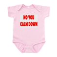 thumbnail image 1 of CafePress - No You Calm Down Infant Bodysuit - Baby Light Bodysuit, Size Newborn - 24 Months, 1 of 4