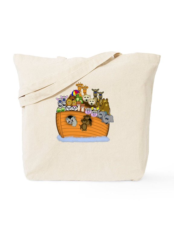 - Noah's Ark Tote Bag - Unisex Canvas Tote Bag, Beige, 1-Piece