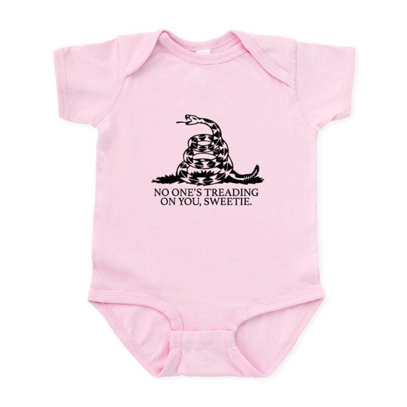 CafePress - Nobody's Treading On You Sweetie Body Suit - Baby Light Bodysuit, Size Newborn - 24 Months