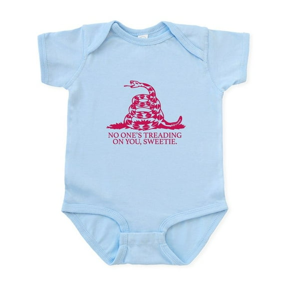 CafePress - Nobody's Treading On You Sweetie Body Suit - Baby Light Bodysuit, Size Newborn - 24 Months