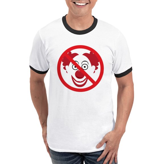 CafePress - Noclowns Ringer T - 100% Cotton Ringed T-Shirt