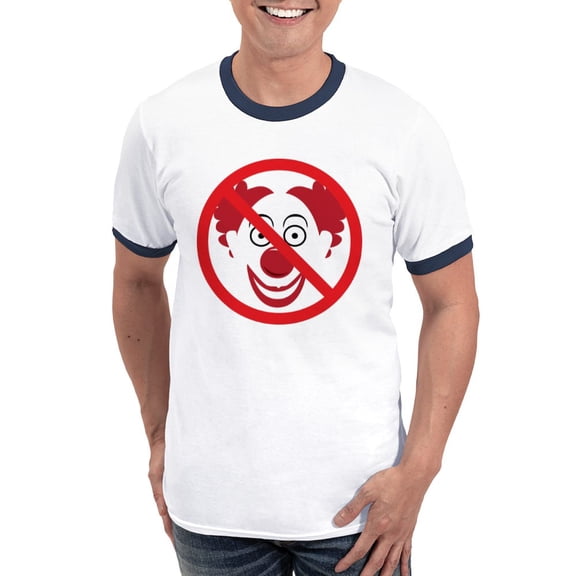 CafePress - Noclowns Ringer T - 100% Cotton Ringed T-Shirt
