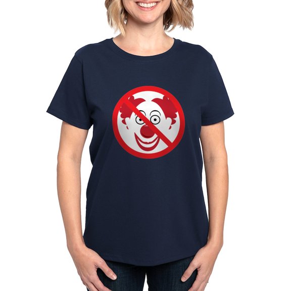 CafePress - Noclowns Women's Dark T Shirt - Women's Traditional Fit Dark T-Shirt