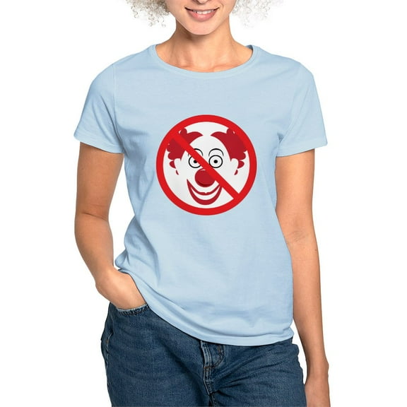 CafePress - Noclowns Women's Light T Shirt - Women's Classic T-Shirt