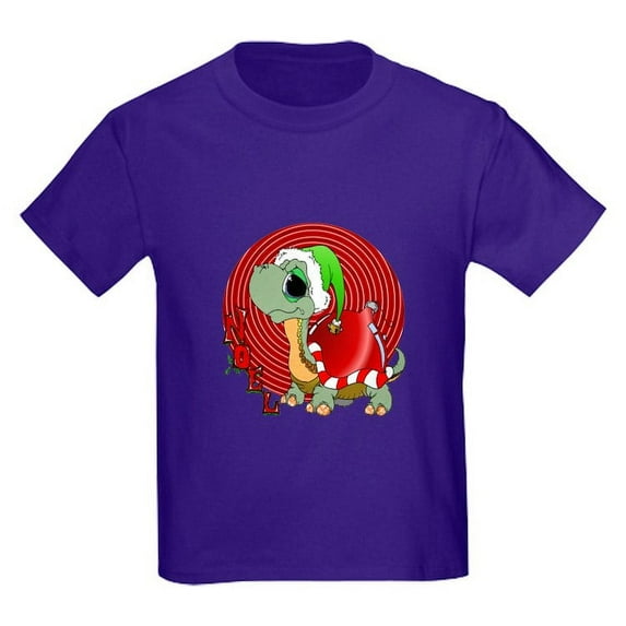 CafePress - Noel Turtle Kids Dark T Shirt - Dark T-Shirt Kids XS-XL