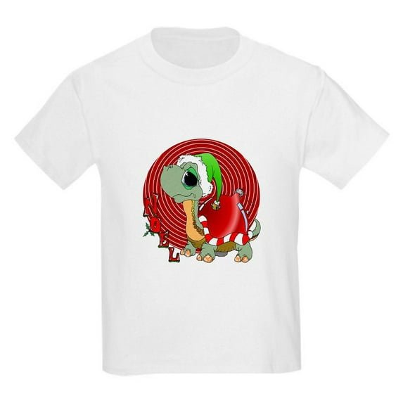 CafePress - Noel Turtle Kids Light T Shirt - Light T-Shirt Kids XS-XL