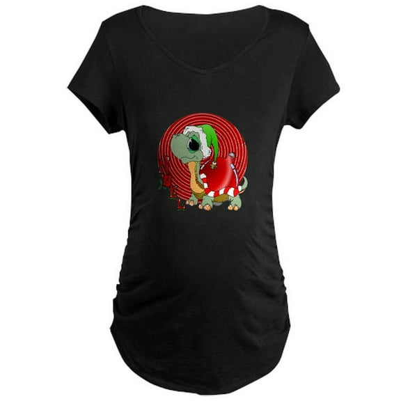 CafePress - Noel Turtle Maternity T Shirt - Maternity Dark T-Shirt