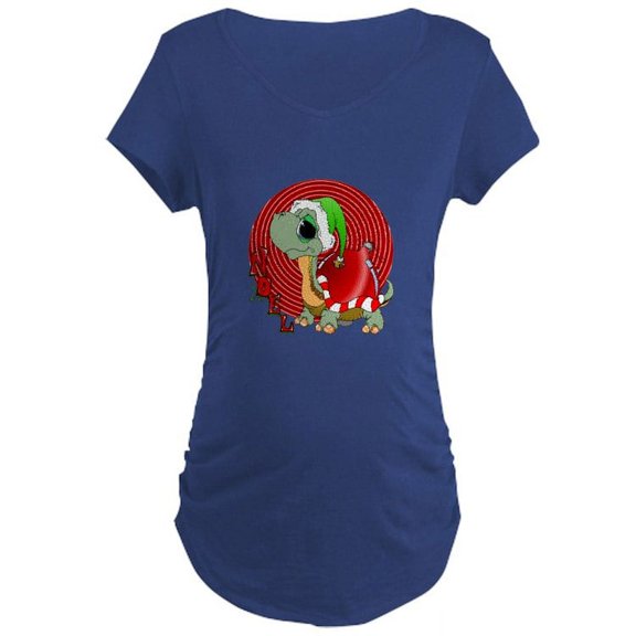 CafePress - Noel Turtle Maternity T Shirt - Maternity Dark T-Shirt