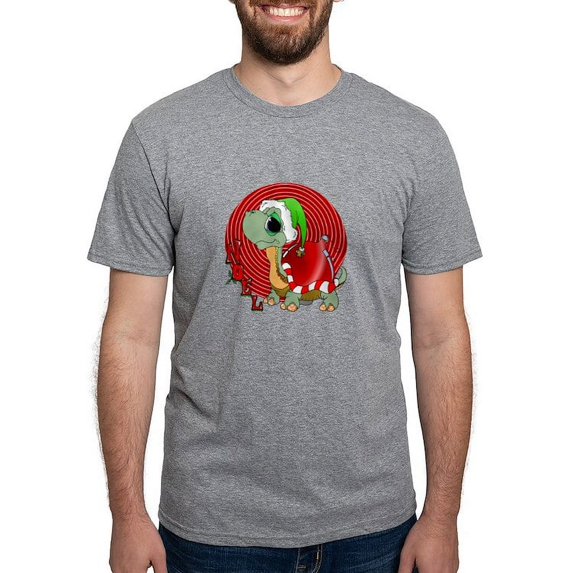 CafePress - Noel Turtle Mens Tri Blend T Shirt - Mens Tri-blend T-Shirt
