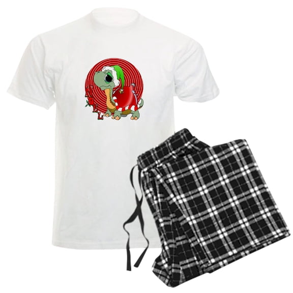 CafePress - Noel Turtle Pajamas - Men's Light Loose Fit Cotton Pajama Set