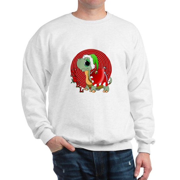 CafePress - Noel Turtle Sweatshirt - Crew Neck Sweatshirt
