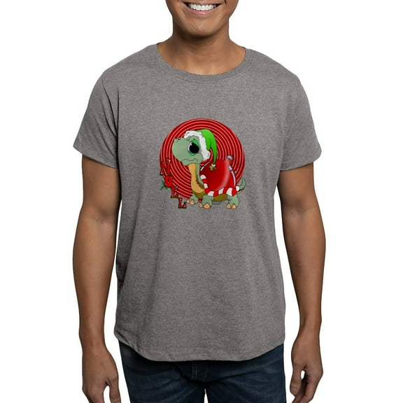 CafePress - Noel Turtle T Shirt - Men's Fitted T-Shirt