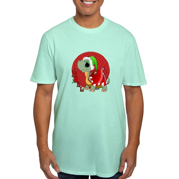 CafePress - Noel Turtle T Shirt - Men's Fitted T-Shirt