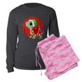 thumbnail image 1 of CafePress - Noel Turtle - Women's Long Sleeve Charcoal Gray Pajamas, 1 of 3