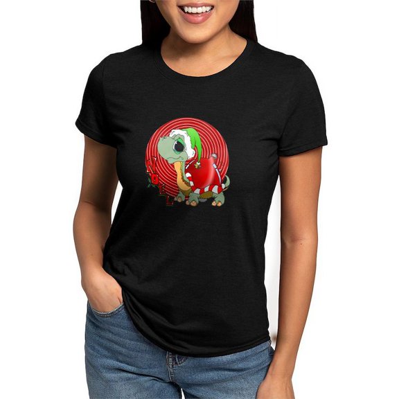 CafePress - Noel Turtle Womens Tri Blend T Shirt - Womens Tri-blend T-Shirt