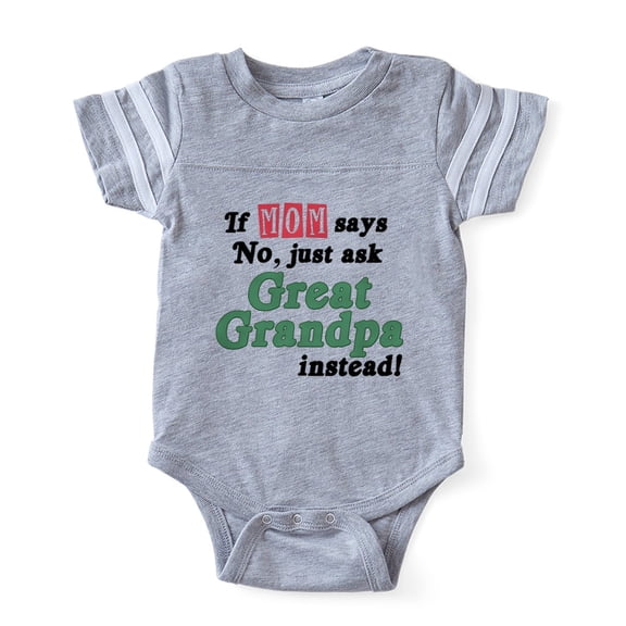 CafePress - Nogreatgrandpa - Cute Infant Baby Football Bodysuit