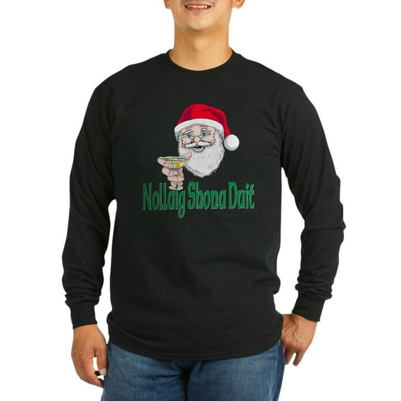 CafePress - Nollaig Shona Duit Long Sleeve Dark T Shirt - Long Sleeve Dark T-Shirt