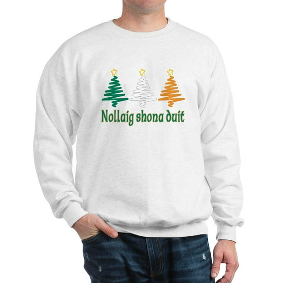 CafePress - Nollaig Shona Duit Sweatshirt - Crew Neck Sweatshirt