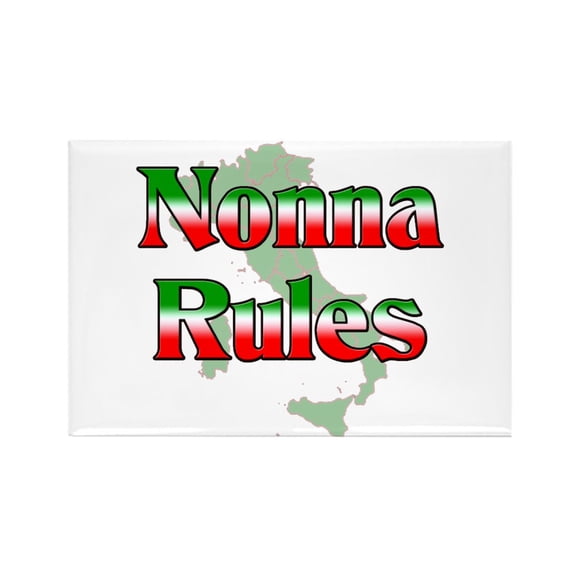 CafePress - Nonna Rules - Rectangle Magnet, 2"x3" Refrigerator Magnet