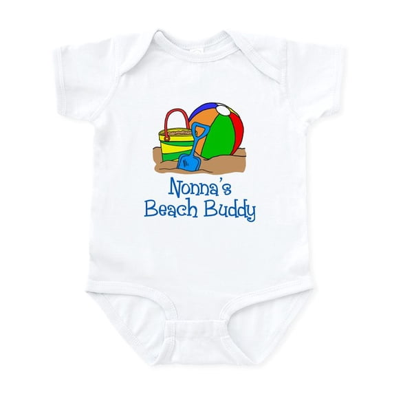 CafePress - Nonna's Beach Buddy Body Suit - Baby Light Bodysuit, Size Newborn - 24 Months