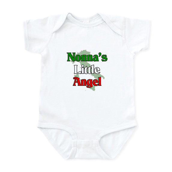 CafePress - Nonna's Little Angel Infant Bodysuit - Baby Light Bodysuit, Size Newborn - 24 Months