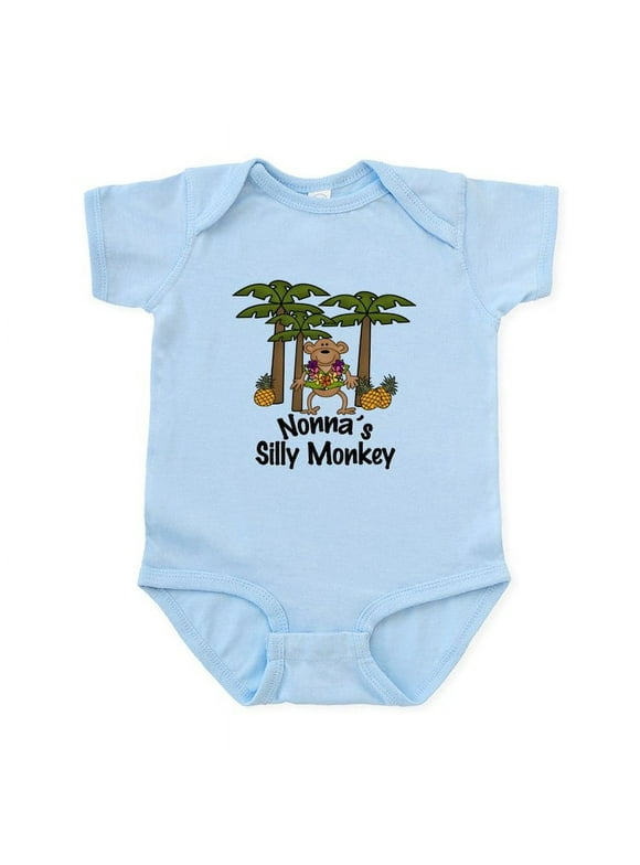 CafePress - Nonna's Silly Monkey Boy Baby/Toddler Bodysuits - Baby Light Bodysuit, Size Newborn - 24 Months