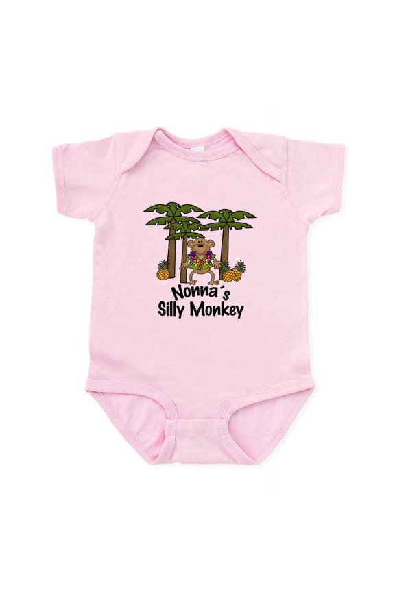- Nonna's Silly Monkey Boy Baby/Toddler Bodysuits - Baby Light Bodysuit, Size Newborn - 24 Months
