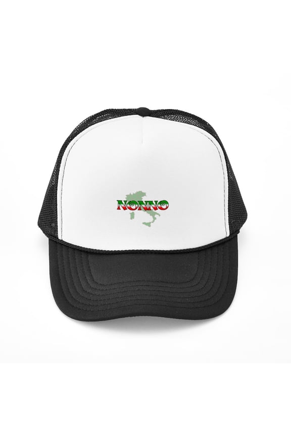 - Nonno - Adjustable Unisex Printed Trucker Hat with Mesh Back