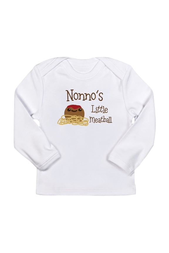 - Nonno's Little Meatball Long Sleeve T Shirt - Long Sleeve Infant T-Shirt