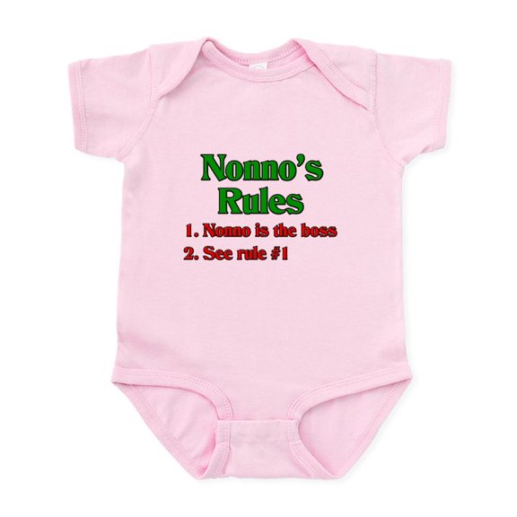 CafePress - Nonno's Rules Infant Bodysuit - Baby Light Bodysuit, Size Newborn - 24 Months