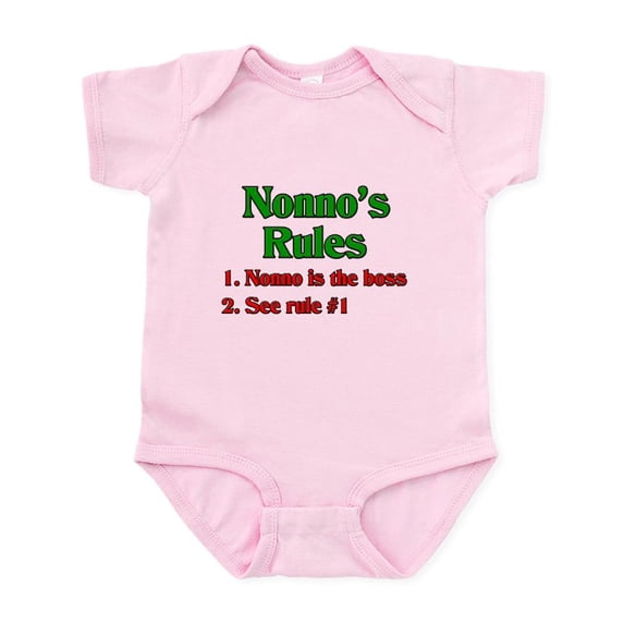 CafePress - Nonno's Rules Infant Bodysuit - Baby Light Bodysuit, Size Newborn - 24 Months