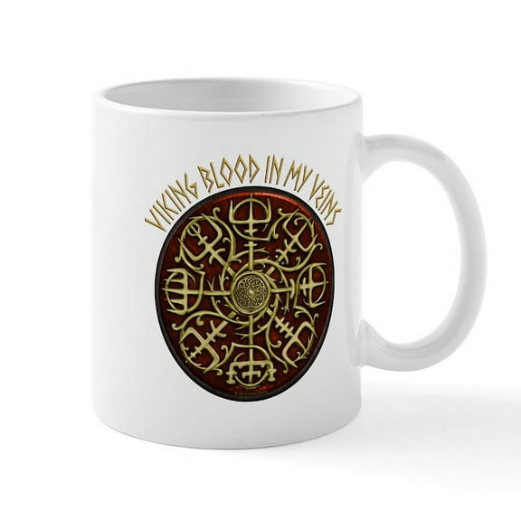 CafePress - Nordic Guidance Viking Blood Mugs - 11 oz Ceramic Mug - Novelty Coffee Tea Cup