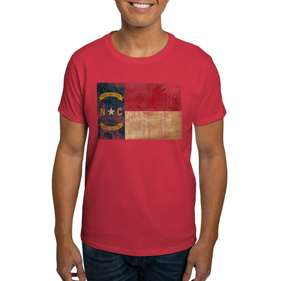 CafePress - North Carolina Flag Dark T Shirt - Men's Classic Graphic Cotton T-Shirt