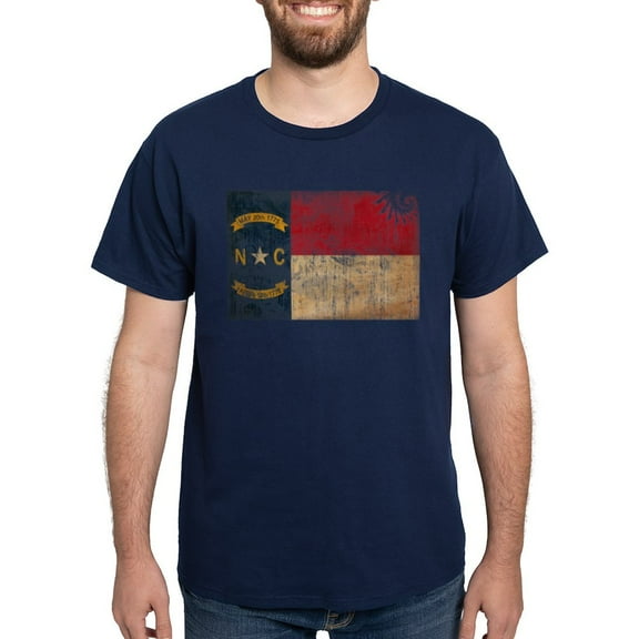 CafePress - North Carolina Flag Dark T Shirt - Men's Classic Graphic Cotton T-Shirt