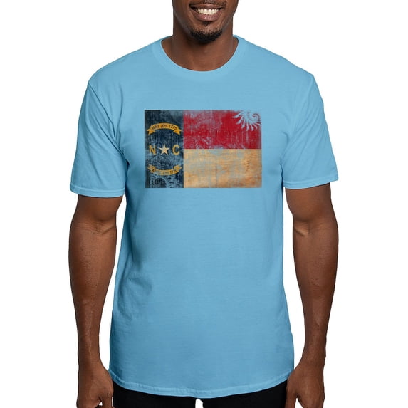 CafePress - North Carolina Flag Fitted T Shirt - Fitted T-Shirt, Vintage Fit Soft Cotton Tee