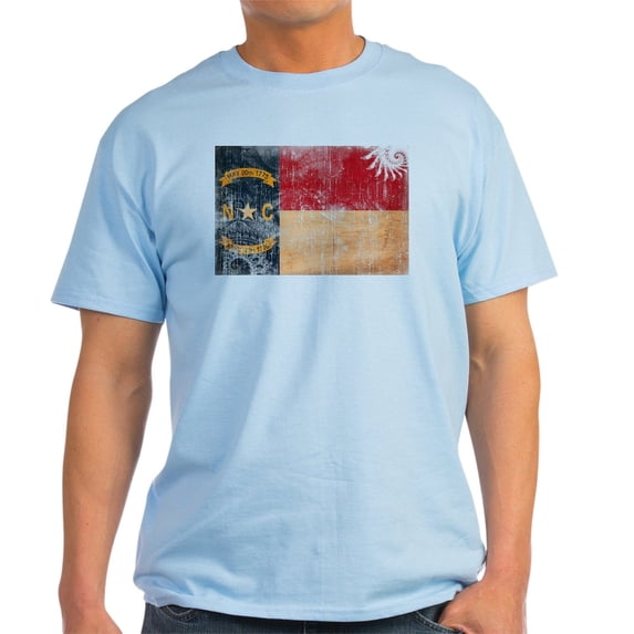 CafePress - North Carolina Flag Light T Shirt - Men's Classic Graphic T-Shirt