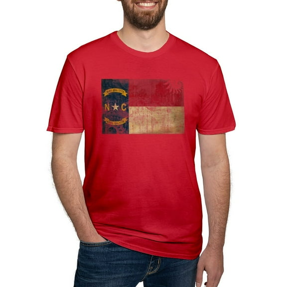 CafePress - North Carolina Flag Men's Fitted T Shirt (Dark) - Men's Fitted T-Shirt