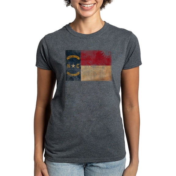 CafePress - North Carolina Flag Women's Dark T Shirt - Women's Traditional Fit Dark T-Shirt