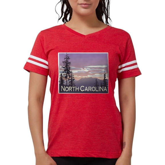 CafePress - North Carolina Mountains Ash Grey T Shirt - Womens Football Shirt