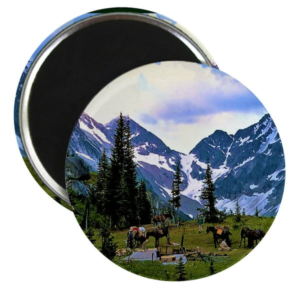 CafePress - North Cascades National Park Magnets - 2.25" Round Magnet, Refrigerator Magnet, Button Magnet Style