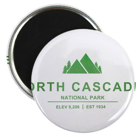 CafePress - North Cascades National Park, Washington Magnets - 2.25" Round Magnet, Refrigerator Magnet, Button Magnet Style