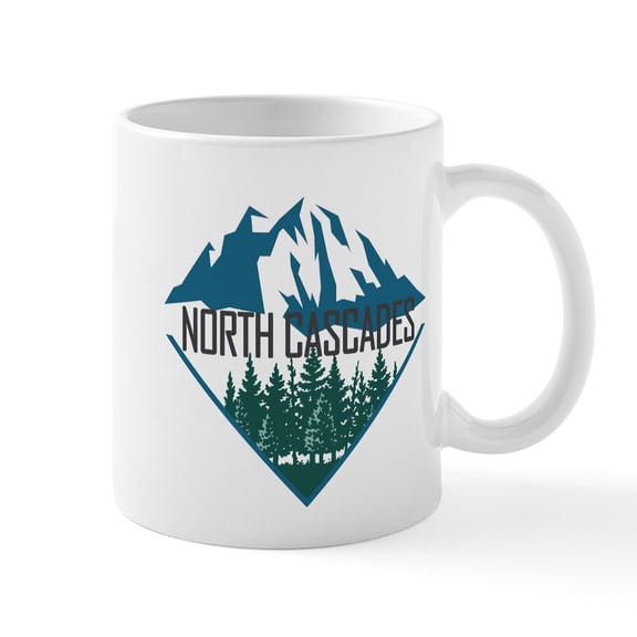 CafePress - North Cascades Washington Mugs - 11 oz Ceramic Mug - Novelty Coffee Tea Cup