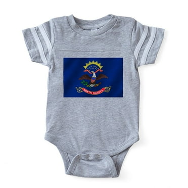 CafePress - North Dakota - Cute Infant Baby Football Bodysuit