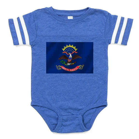 CafePress - North Dakota - Cute Infant Baby Football Bodysuit