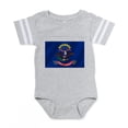 thumbnail image 1 of CafePress - North Dakota - Cute Infant Baby Football Bodysuit, 1 of 3