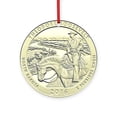 thumbnail image 1 of CafePress - North Dakota Quarter 2016 Basic -  Round Wood Ornament 4", 1 of 2