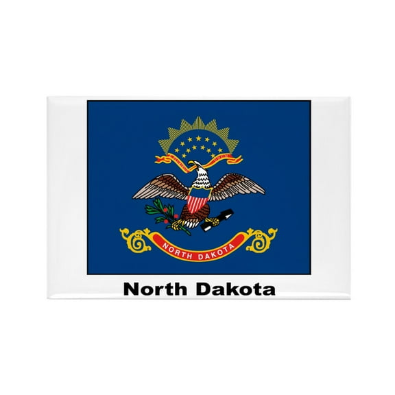 CafePress - North Dakota State Flag - Rectangle Magnet, 2"x3" Refrigerator Magnet